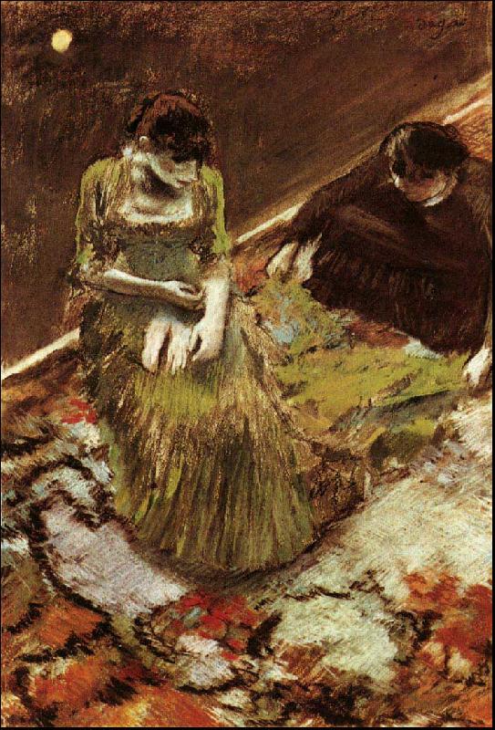 Edgar Degas Avant l'Entree en Scene oil painting image